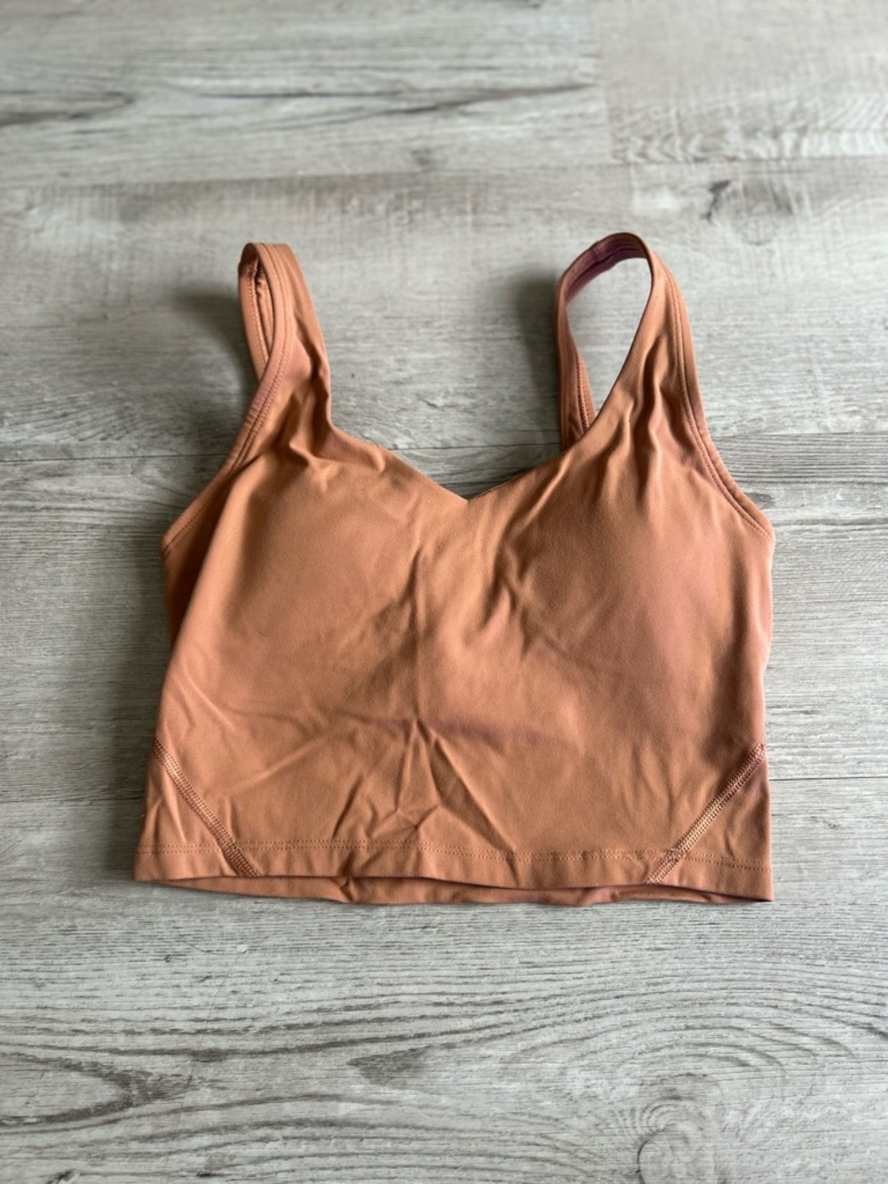 Rust Orange Cropped Tank Top